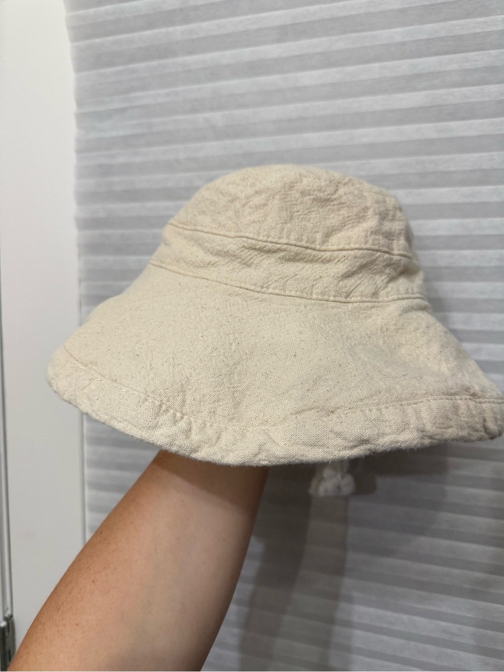 Scala Cream Rope-Trim Bucket Hat - Picture 4 of 4